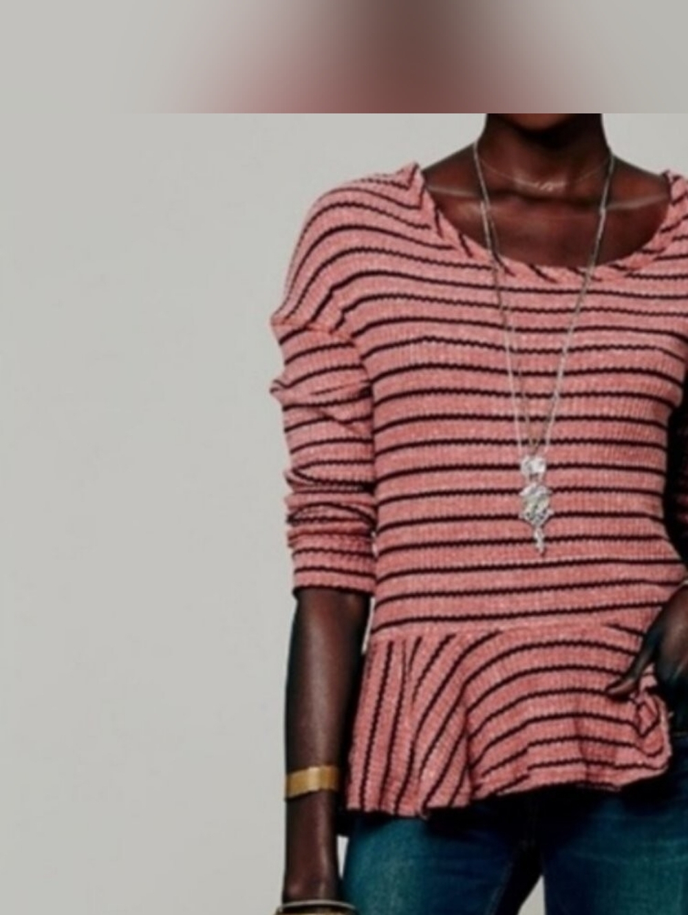 Free People We The Free 'Auntie Em' thermal waffle knit top M